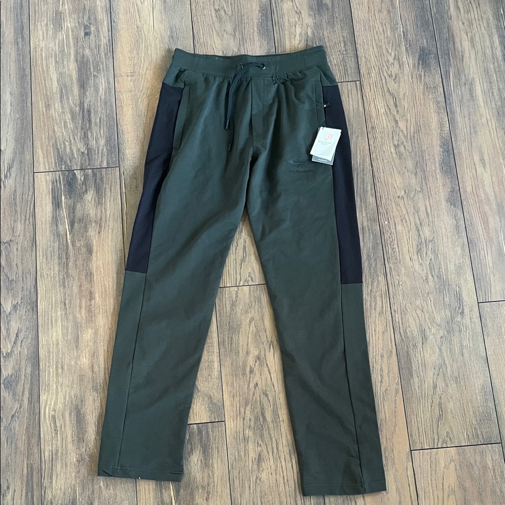 Hackett Aston Martin Olive and Black Joggers